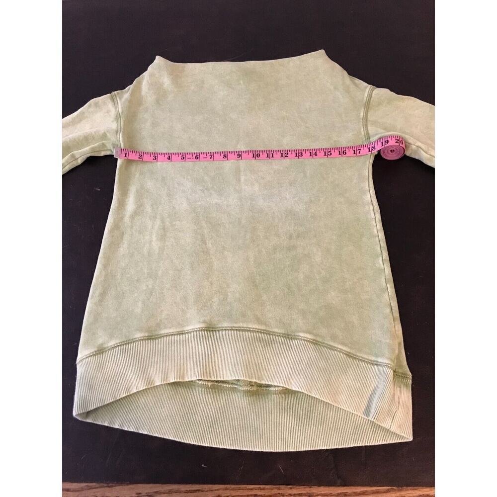 Anthro Pilcro Donna Lime Pullover Sweatshirt Off Shoulder XS - Picture 8 of 12